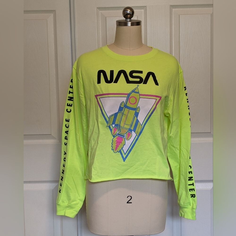 Neon NASA crop top